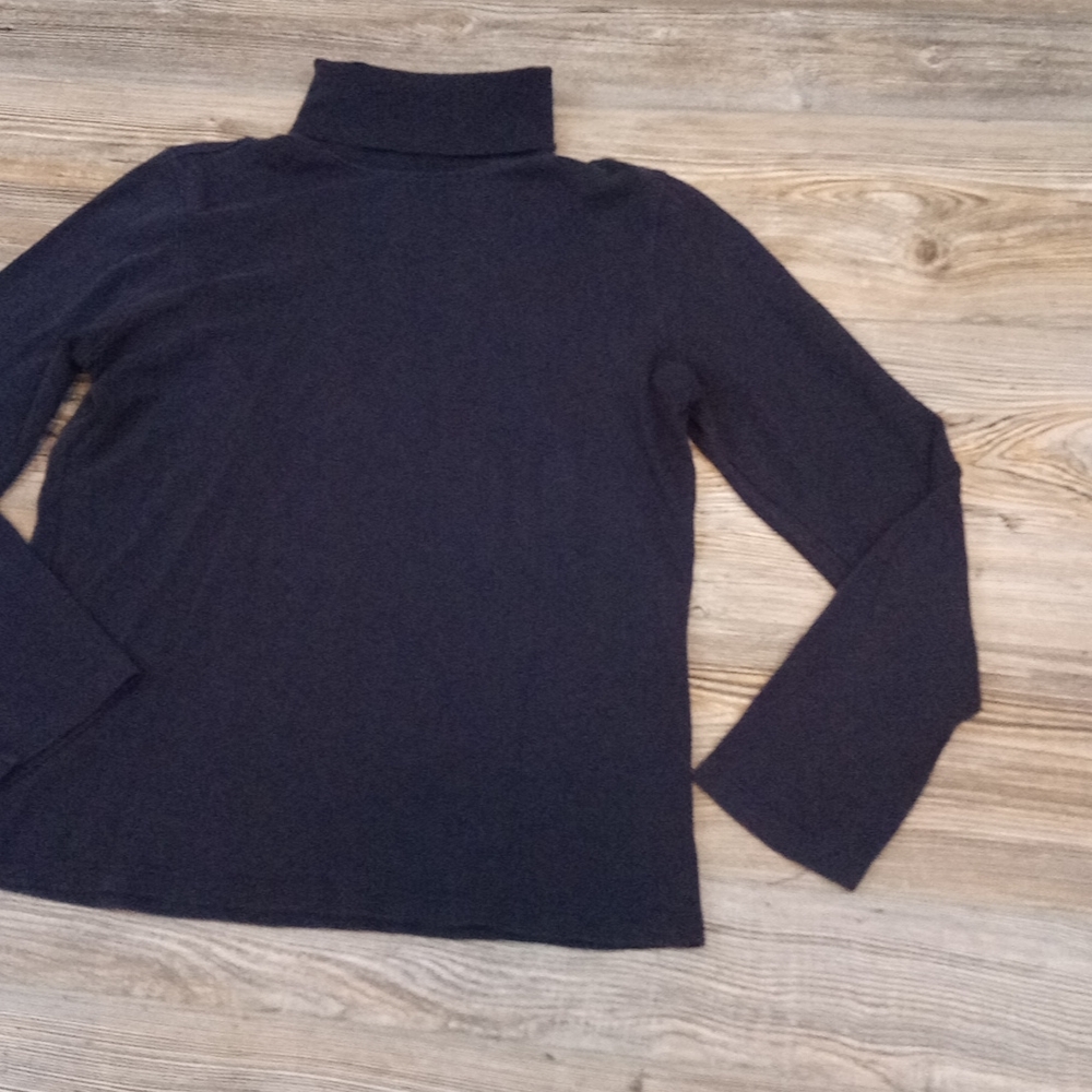 Long Sleeve Solid Turtle Neck Sweater Top - image 4